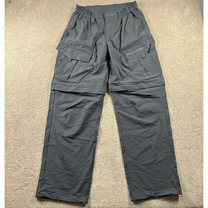 Igolumon Quick Dry Convertible Cargo Pants Mens 32x32 Gray Rip-Stop Hiking